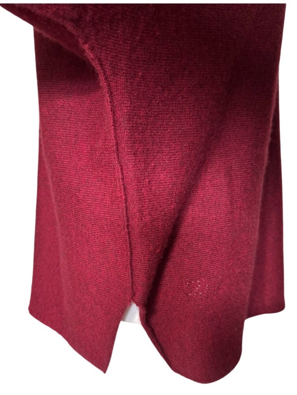 Zadig & Voltaire Burgundy Crewneck Women's Cashmere Sweater - Large - Picture 5 of 9
